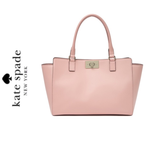 NWT Kate Spade genuine leather satchel tote pink - Picture 3 of 8